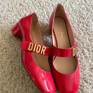 Dior Red Patent Leather Heels